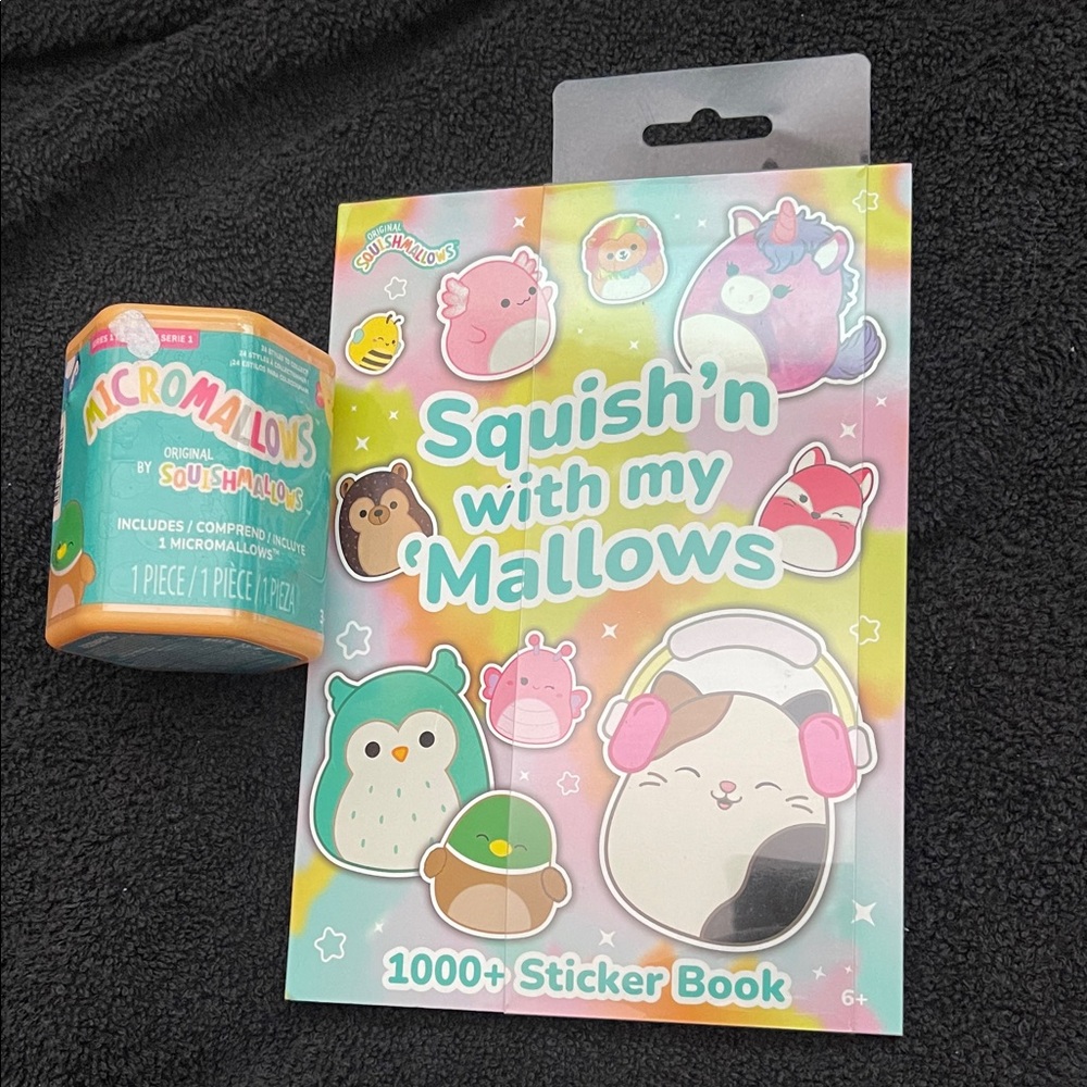 Squish'n with my Mallows Sticker Book and Mini Mystery Squishmallow